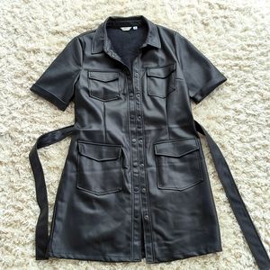 Faux leather Dress